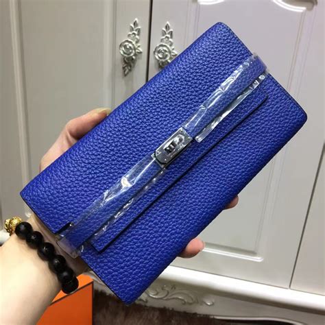 hermes electric blue kelly wallet|hermes kelly 2024 price.